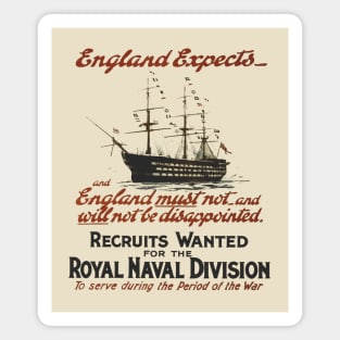 Vintage Royal Navy Recruitment Magnet